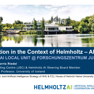 2019-12-02 Collaboration in the Context of Helmholtz Artificial Intelligence Morris Riedel