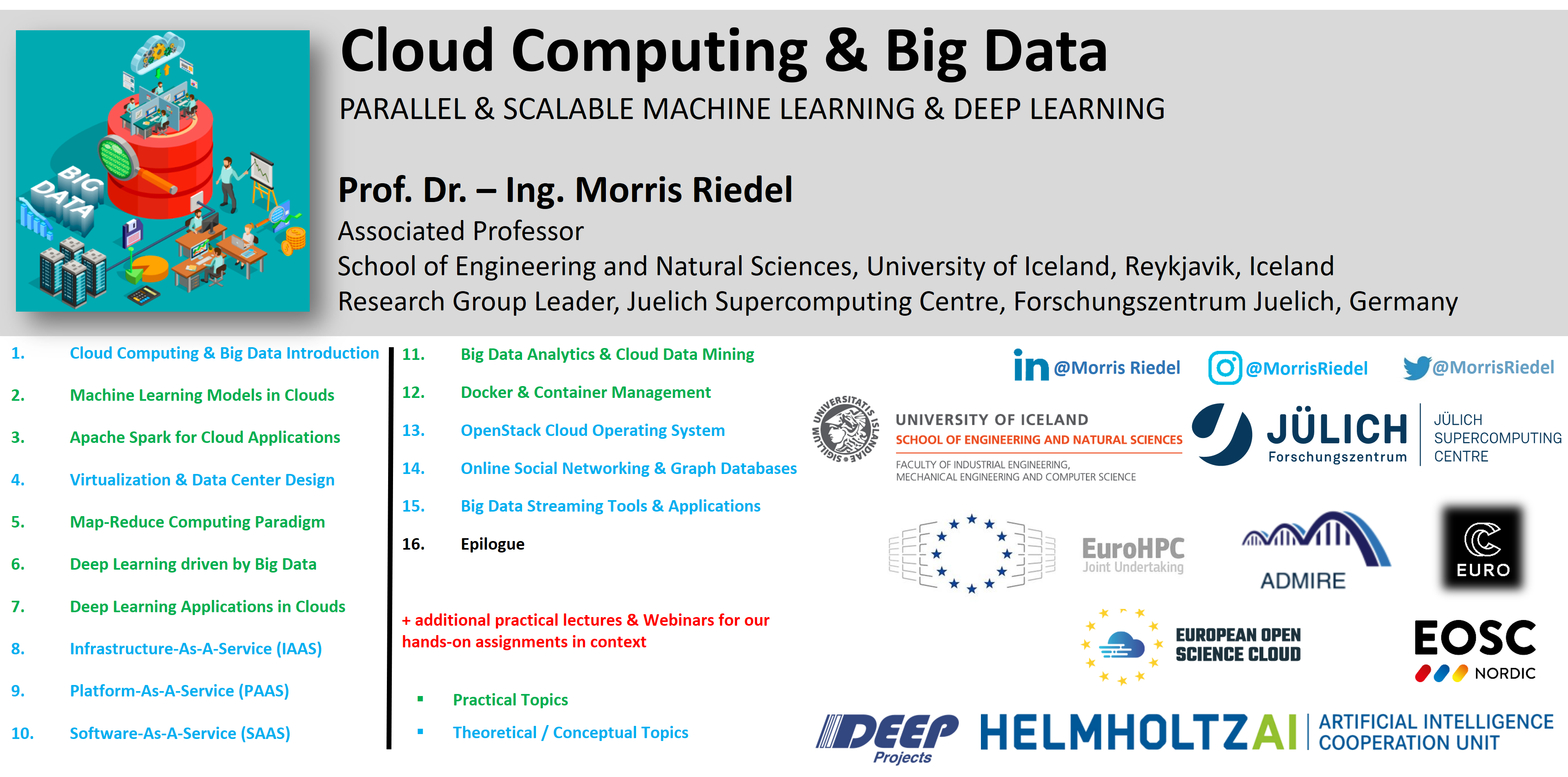 2020 Cloud Computing and Big Data Course Outline
